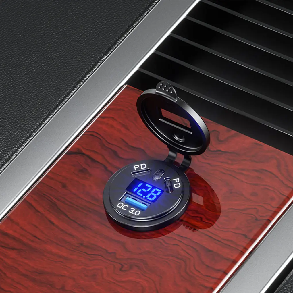 PC LED Lamp With Quick Charge 30 Three Devices Simultaneously High Safety PD45 QC18W High Quality Material Dust-proof