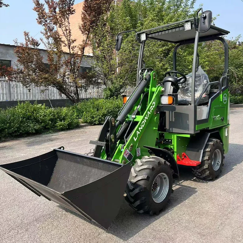 China Electric Loader Tools Farm Home Battery 2 Tons Mini Loader Loading Unloading Handling 0.3m³ Mini Diesel Loader Customized