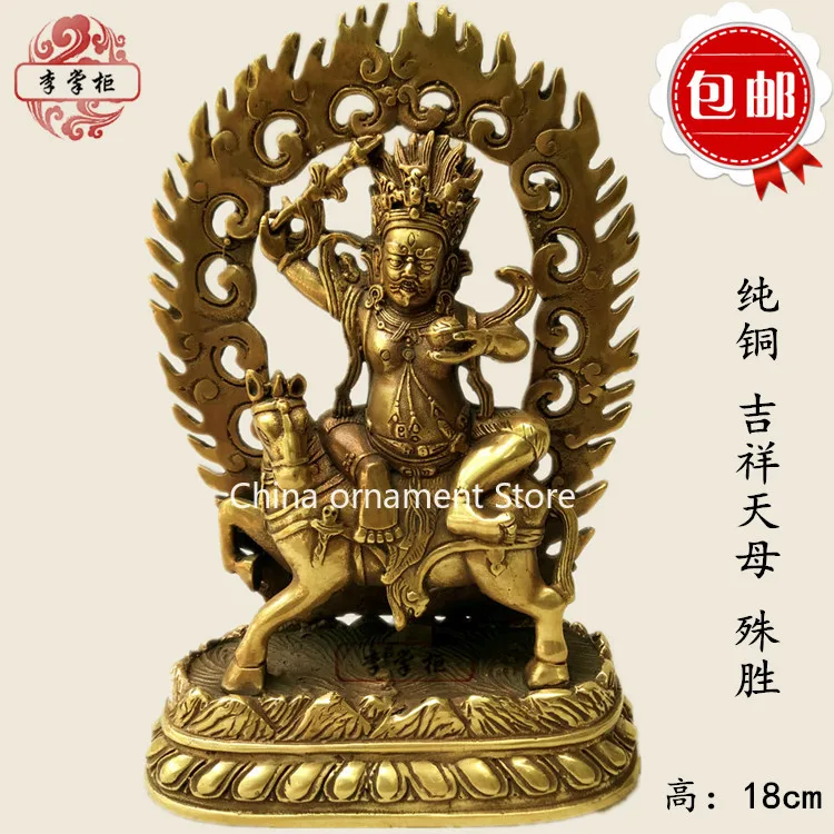 Nepal, Tibetan Tantra, pure copper auspicious Tianmu Buddha statue, Nepal, lucky goddess, ornament, can be hidden