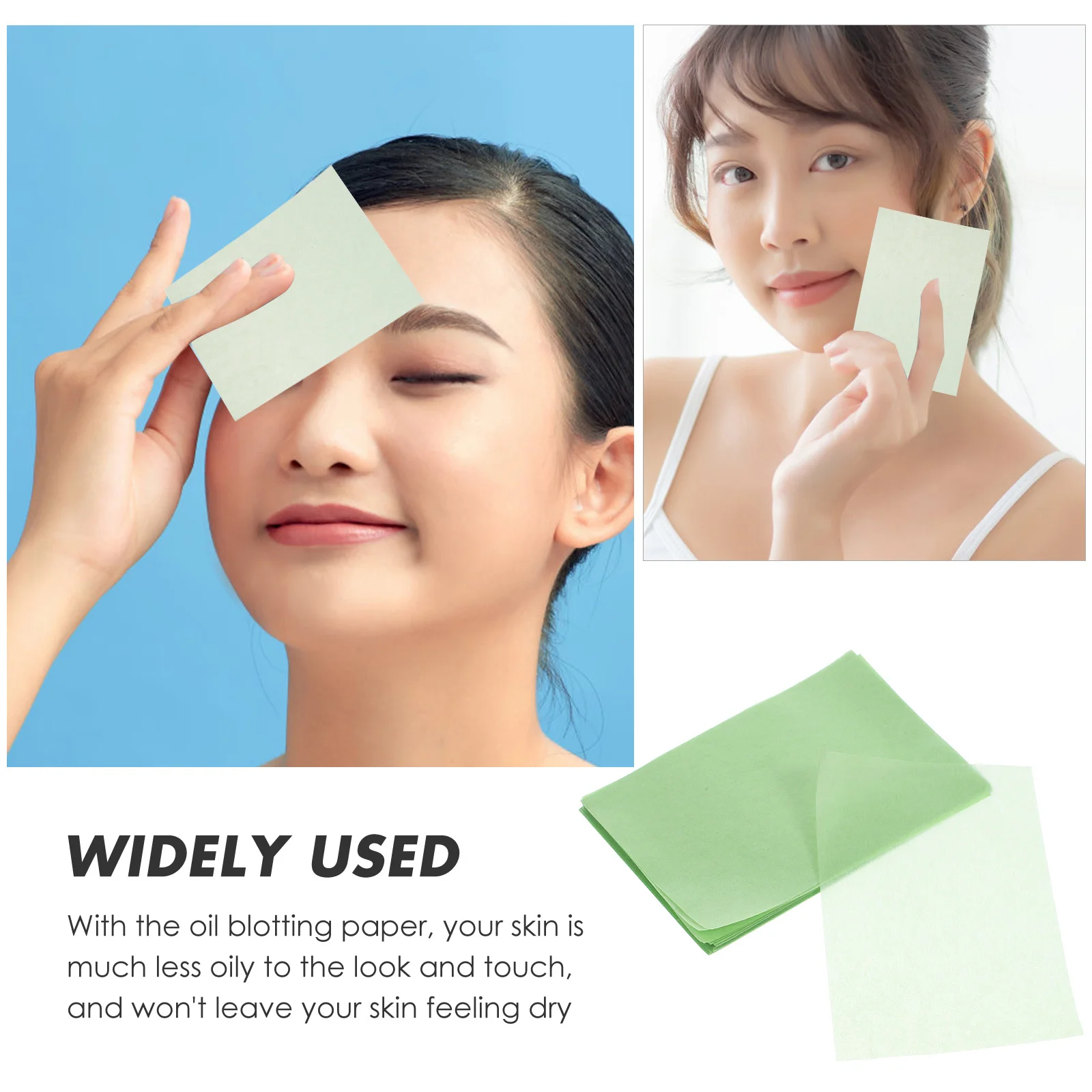 500 ورقة من أوراق نشاف زيت الوجه، ورق القنب اللطيف، ورق نشاف المكياج المحمول لفيلم التحكم في زيت البشرة الدهنية #4