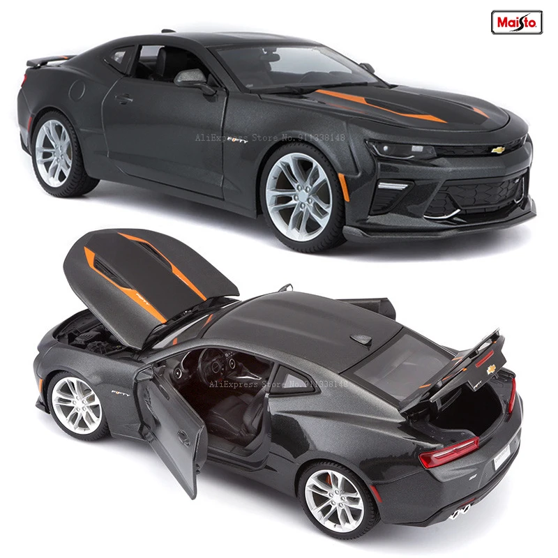 

Maisto 1:18 2017 Chevrolet Camaro SS 50th Anniversary Brand Alloy Car Model Static Die Casting Model Collection Gift Toy Gift