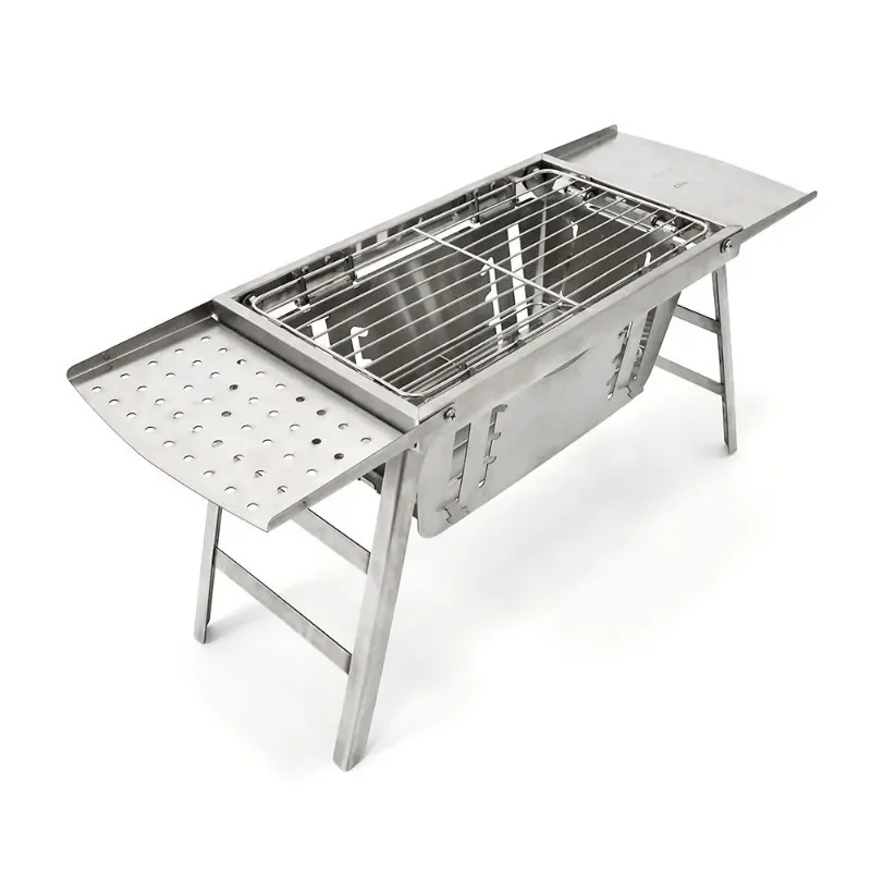 Outdoor camping Portable folding courtyard barbecue heating barbecue grill household