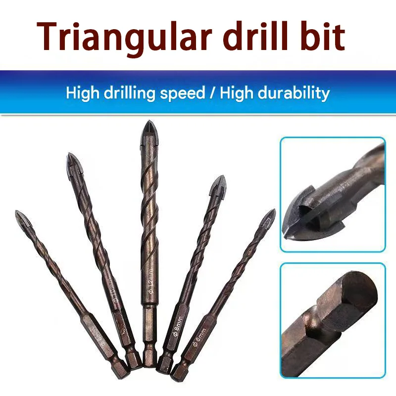 4/1PCS Carbide Drill Bit Kit For Drilling 3/4/5/6mm Holes In Glass Ceramic Tiles Concrete And Wood Drilling Tools