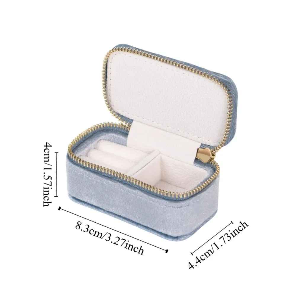Storage Case Engagement Ring Box Necklace Fashion Accessories Vintage Ring Case Ring Display Velvet Mini Velvet Jewelry Box