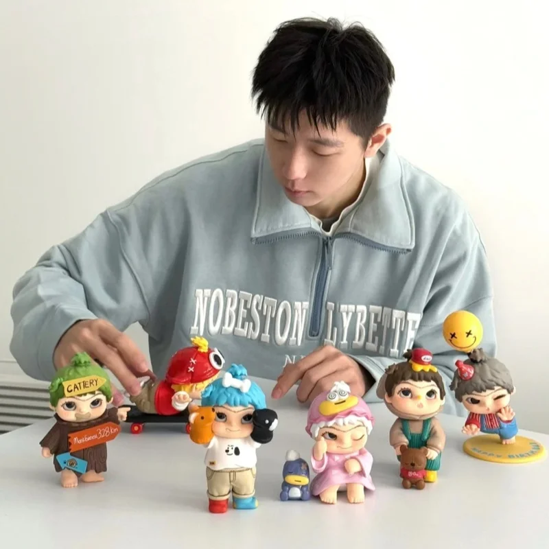 

Authentic WAKUKU BACK TO CHILDHOOD WITH WAAAA KKKUKU series childhood replay blind box fashion dolls hand-made ornaments stars w