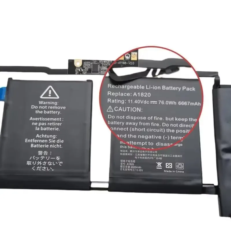 

A1707 A1820 Аккумулятор для Apple MacBook Pro 15 Late 2016/Середний 2017 EMC 3072 3162