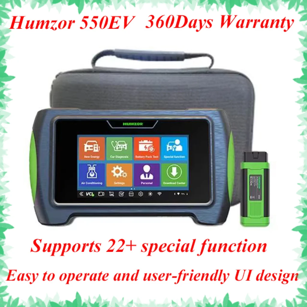 

Humzor Новый 550EV OBD2 Автомобильный сканер BT5.2 Новая энергия Автомобильные полные диагностические инструменты Obd2 Автомобильный сканер