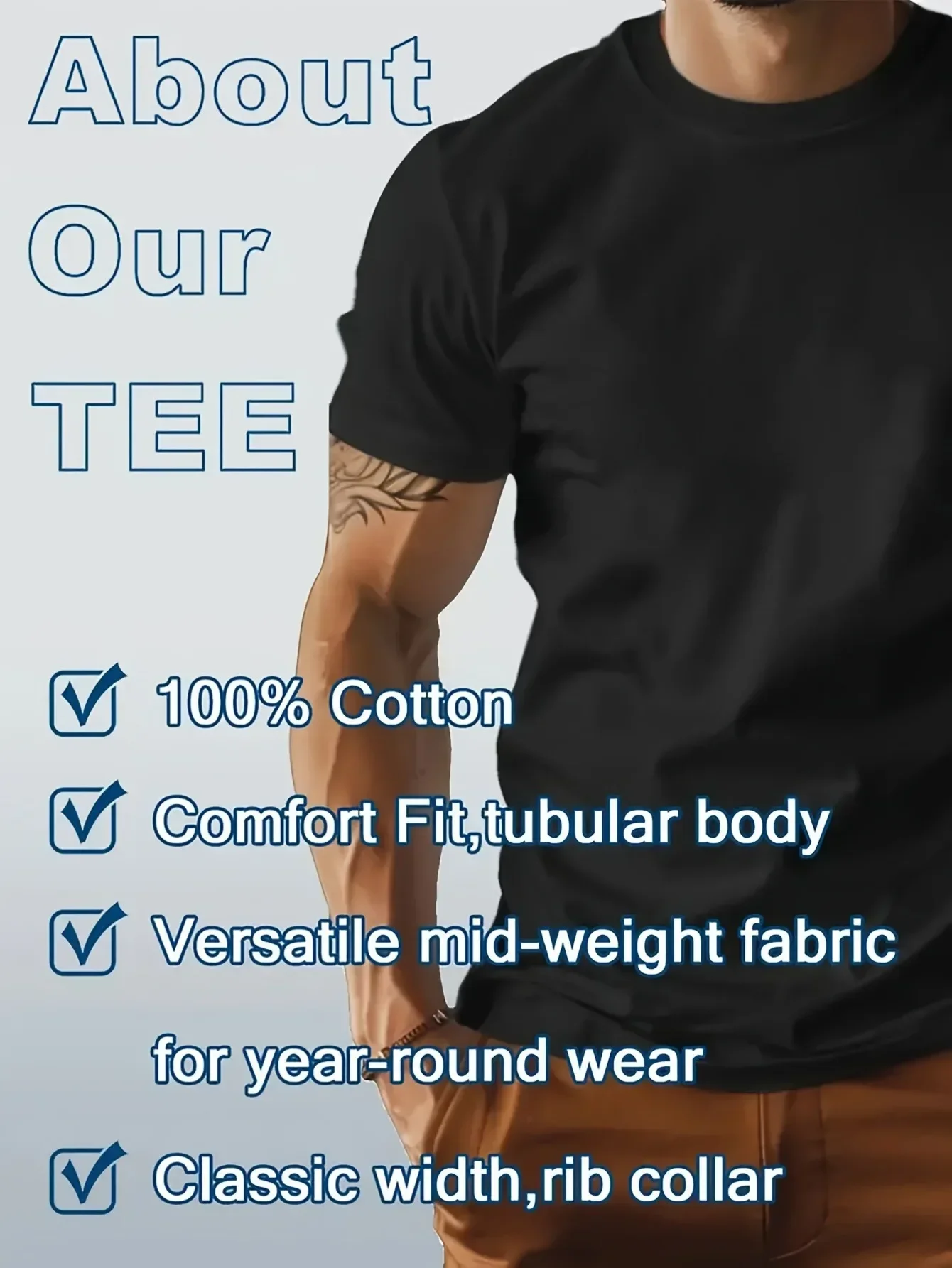 تي شيرت كامل لوتا شاكين جيري لي لويس أسود للجنسين S-234XL #5