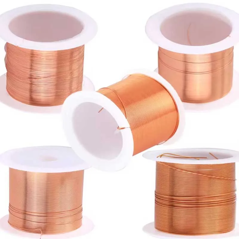 1pcs thickness 0.04~1.3mm copper wire, magnet wire, enameled copper winding wire, coil copper wiring, cable copper wire