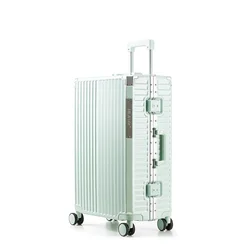 Aluminium Frame Luggage Travel Boarding Password Consignment Large Capacity Box Toolbox Suitcase Luggage with Wheels