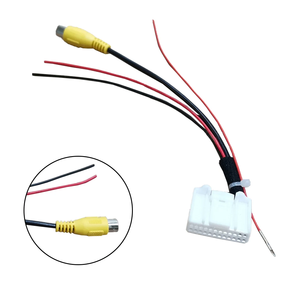 Rearview Backup Camera Video Harness for Toyota for RAV4 for Carola 12V 24pin screen camera conversion line Car Accessories