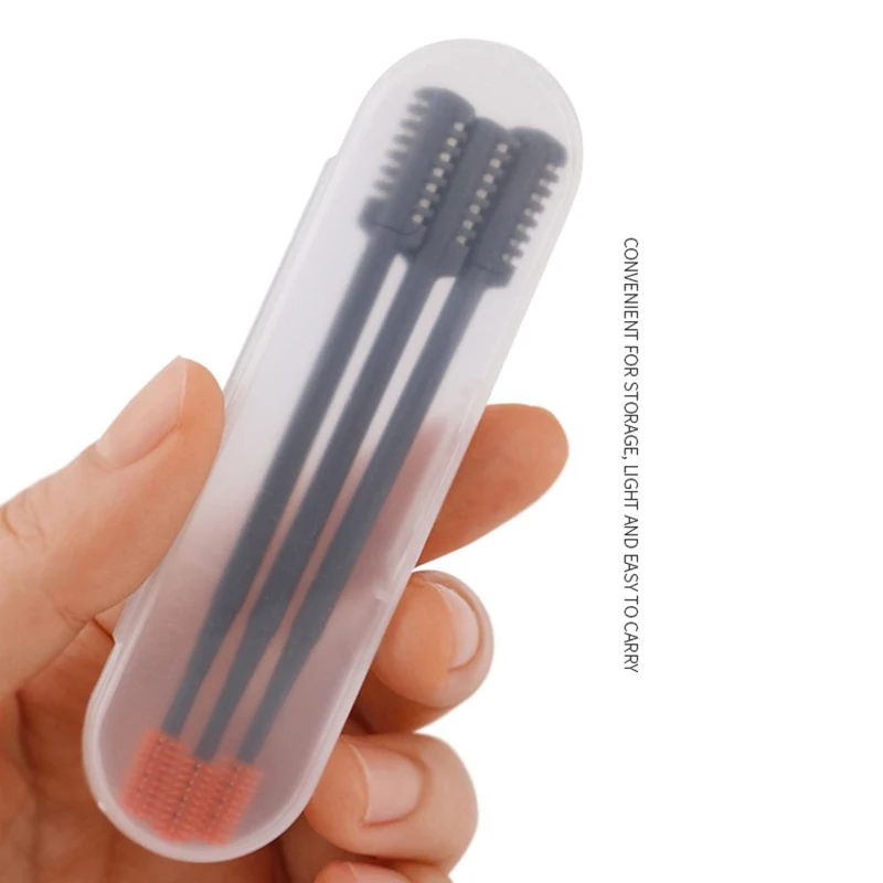 1/3pcs Portable Manual Nose Hair Trimmer Washable For Men And Women With Storage Box Waterproof Double Head Nose Hair Removal