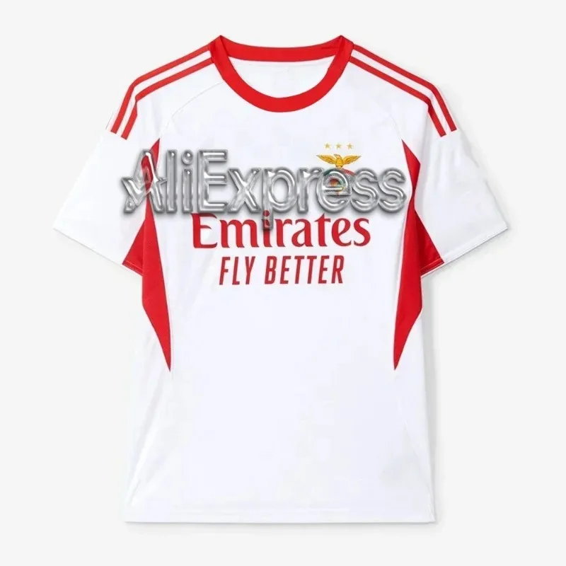 2025-26 SL Benfica Football T-shirt, Preschool Sports Clothing, Football Training Clothing, Breathable Neutral T-shirt