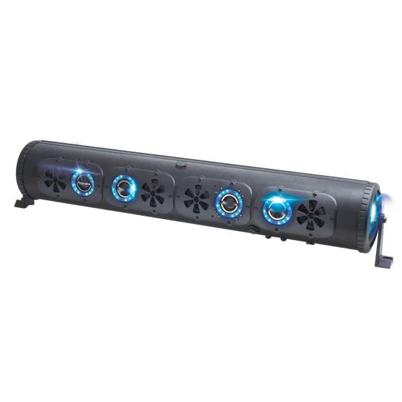 

Custom Made Amplified ATV UTV Golf Carts BT Connector 8 Speaker Soundbar Waterproof with LED Lighting 500 Watts of peak Power