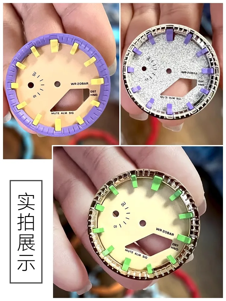 Para casioak mod kit relógio dial placa face escala capítulo anel relógio lume para casio G-SHOCK ga2100 2110 GA-2100 combinação terno