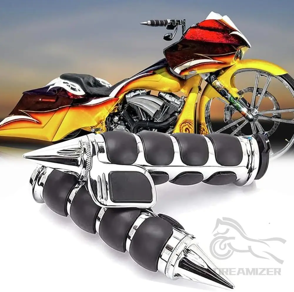 

1" Motorcycle Handlebar Hand Grips w/Throttle Compatible With Sportster 883 Street Bike Dirt Bike Cruiser And Chopper