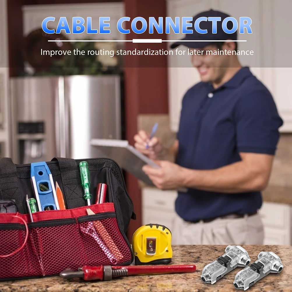 

5Pcs Innovative No Strip T Type 1 Pin Wire Connector Electrical Cable Terminal Connector Wire Splicer