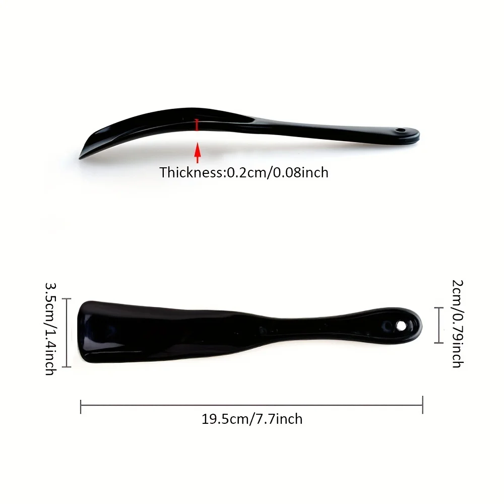 Plastic shoehorn,hangable non-bending shoehorn,professional shoehorn,comfortable shoe lifter,short handle,shoe upper,elderly