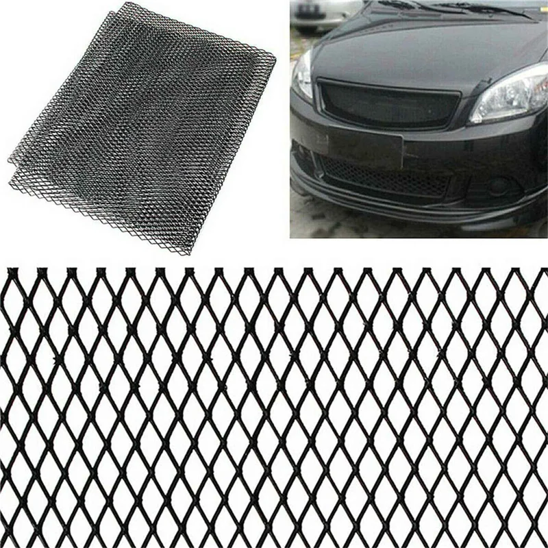 

6 Set 40X13 Inch Universal Car Grille Mesh Metal Car Grille Mesh Sheet Grid Rhombic Grill Mesh Hole 8X16mm