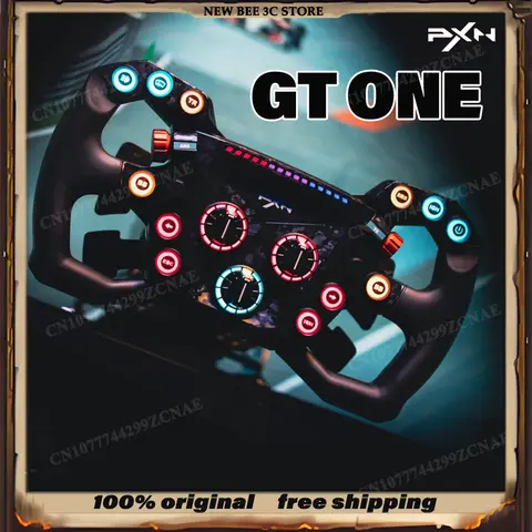 Hot Sales PXN GT ONE Racing Simulator Steering Wheel Customizable Buttons Carbon Fiber Paddle Quick Release For F1 Racing Game