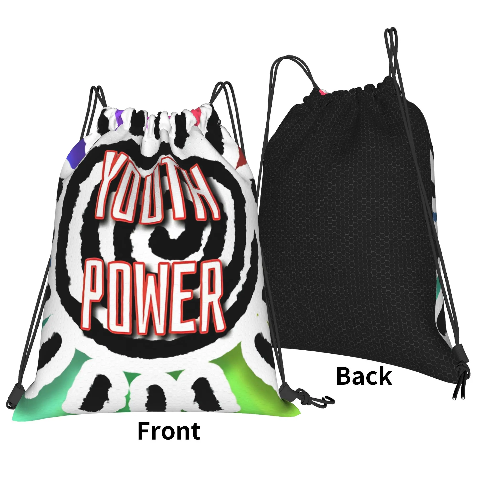 Youth Power  Youth Day Portable Sports Drawstring Bags Riding gym Backpack gift Storage Sack Lightweight Backpacks