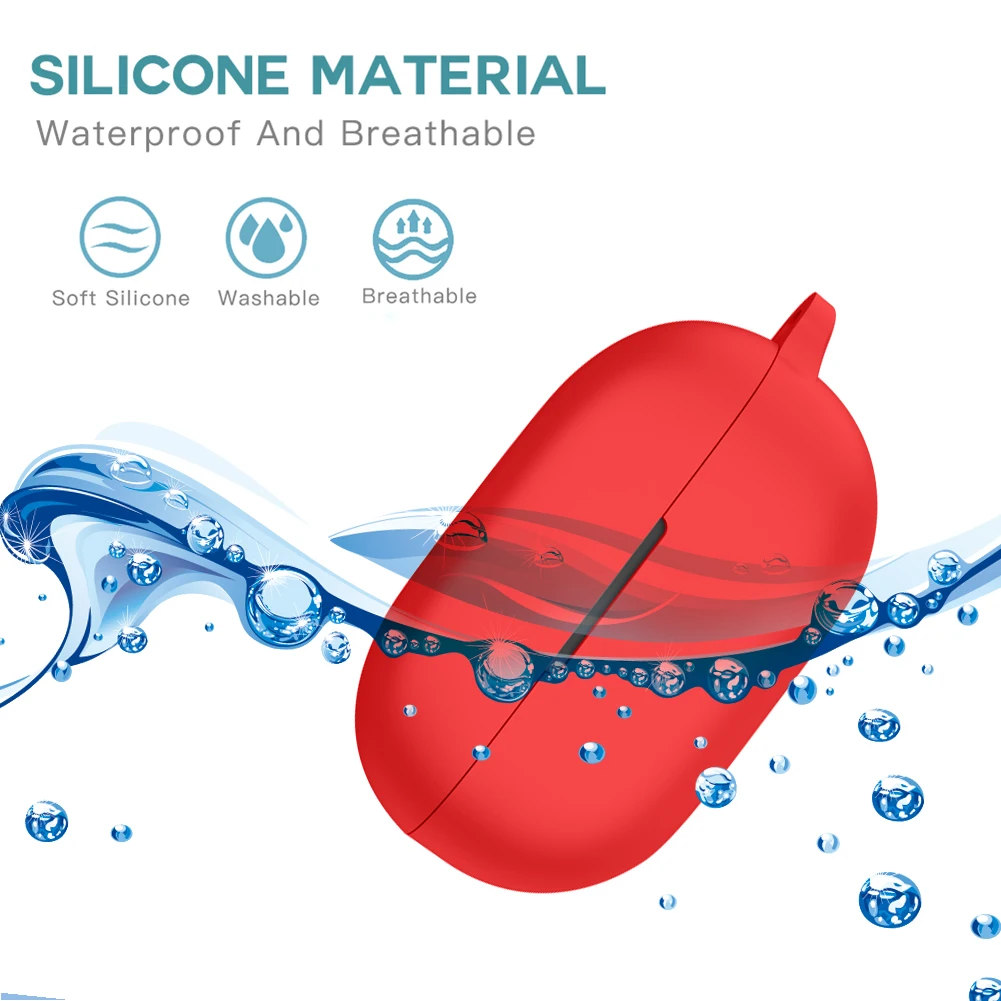 غطاء سيليكون واقي للجلد يدق براعم منفردا ، حالة للصدمات ، واقي سماعات الرأس ، الملحقات