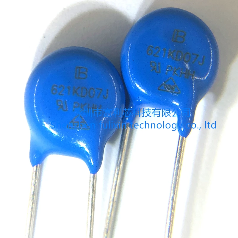 

10PCS 621KD07J 621KD07 385VAC 620V 1025V 55J 10% Varistors