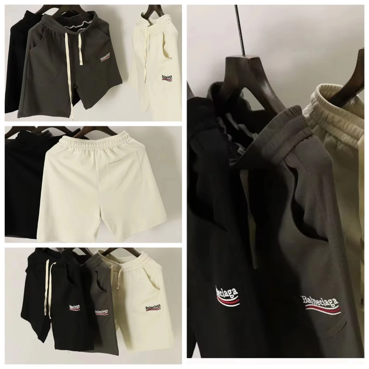 

Летние мужские эластичные повседневные модные шорты из чистого хлопка, свободные спортивные брюки, модные уличные брюки, мужские шорты