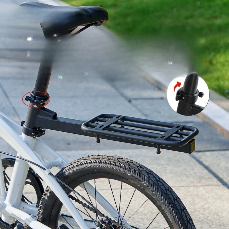 

Bicycle universal quick release rear shelf schoolbag luggage rack