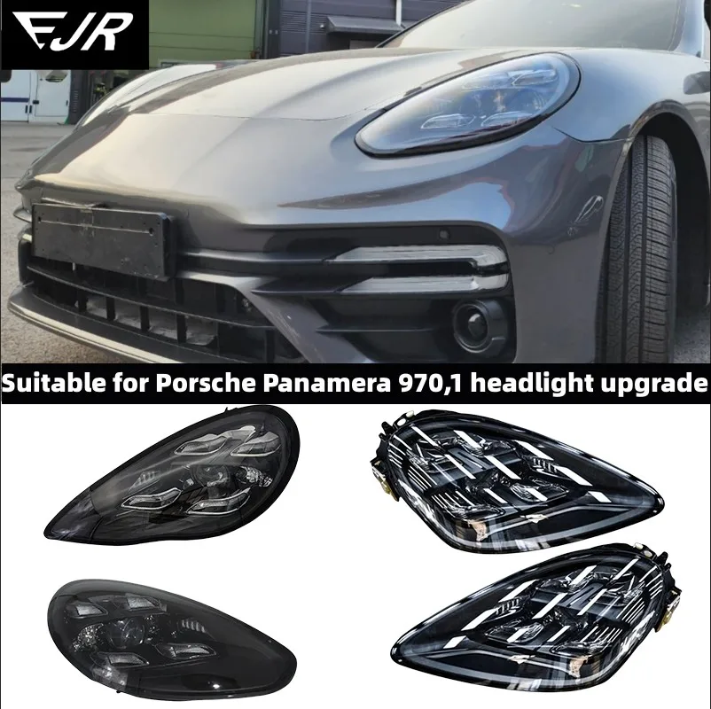 Reflektory do Porsche Panamera 970.1/2 Stare do nowego 2010-2016 Aktualizacja 2022 Matrix LED Plug And Play Nie ma potrzeby wymiany zderzaka