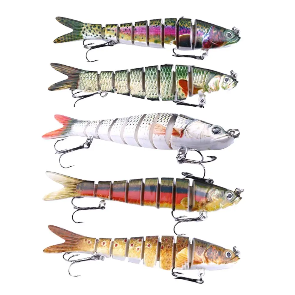 

5 Pcs -Like Bait Real Fish Design Portable Simulation Baits Environmental Material Durable