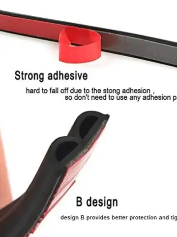SEAMETAL Car Rubber Seals Sticker Sound Insulation Sealing Protector Weatherstrip Car Door Seal Strips 4M/5M/16M/25M B Shape