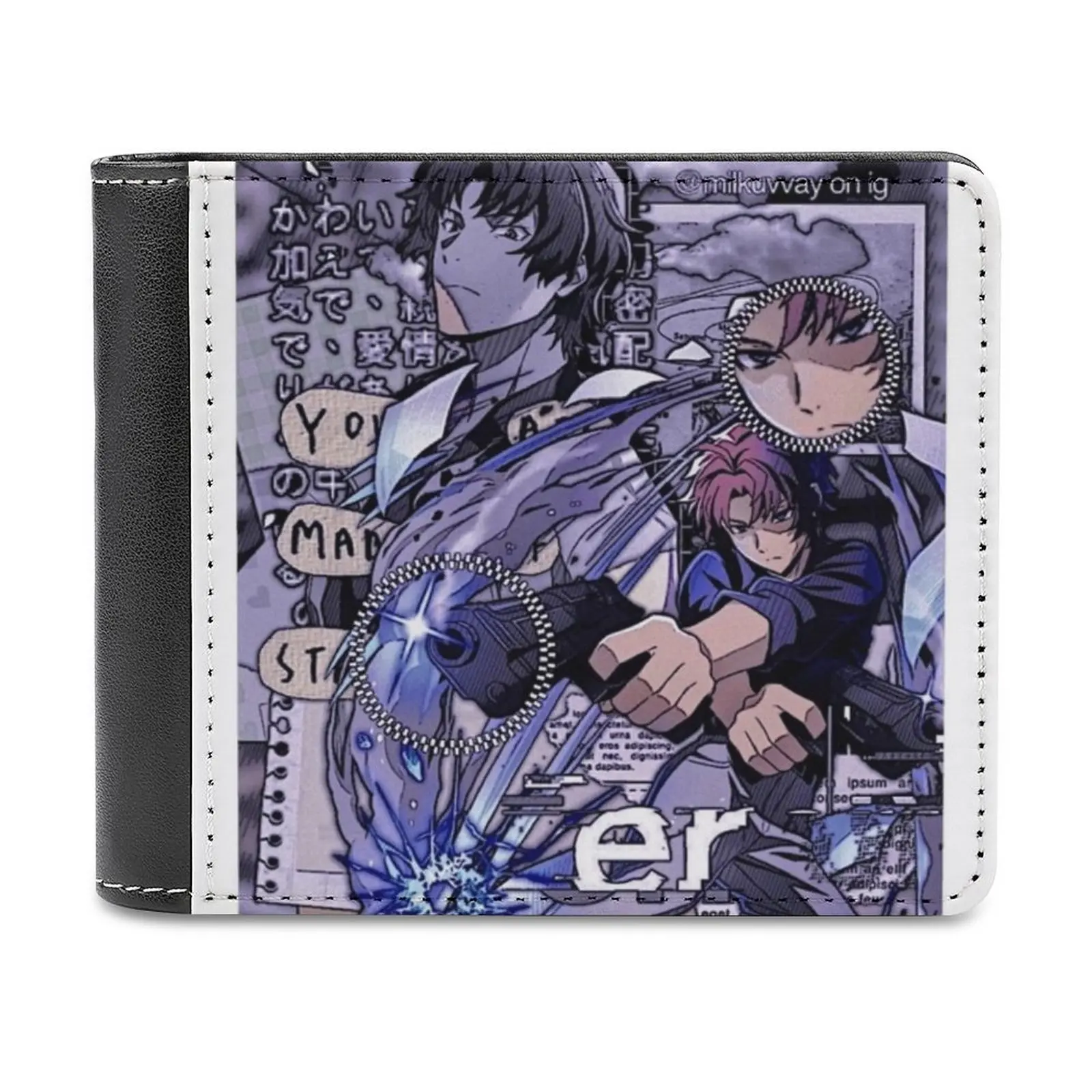 

Oda Sakunosuke Soft Men Wallets New Purse Credit Card Holders For Male Purses Men Wallet Oda Odasaku Bugno Stray Dogs Anime