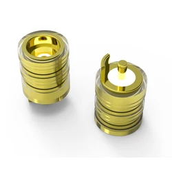 12PCS MMCX Interface Female Sokect With 28mm Solder Wire Connector Plug Adapter Mount Pin For DIY Headphone Shell Replacement