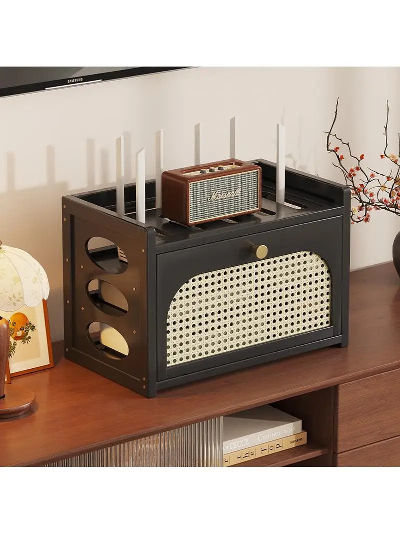 Cable Organizer Box Router Storage Shelf TV Box Placement Optical  Router Holder Home Organization Tools Desktop Socket