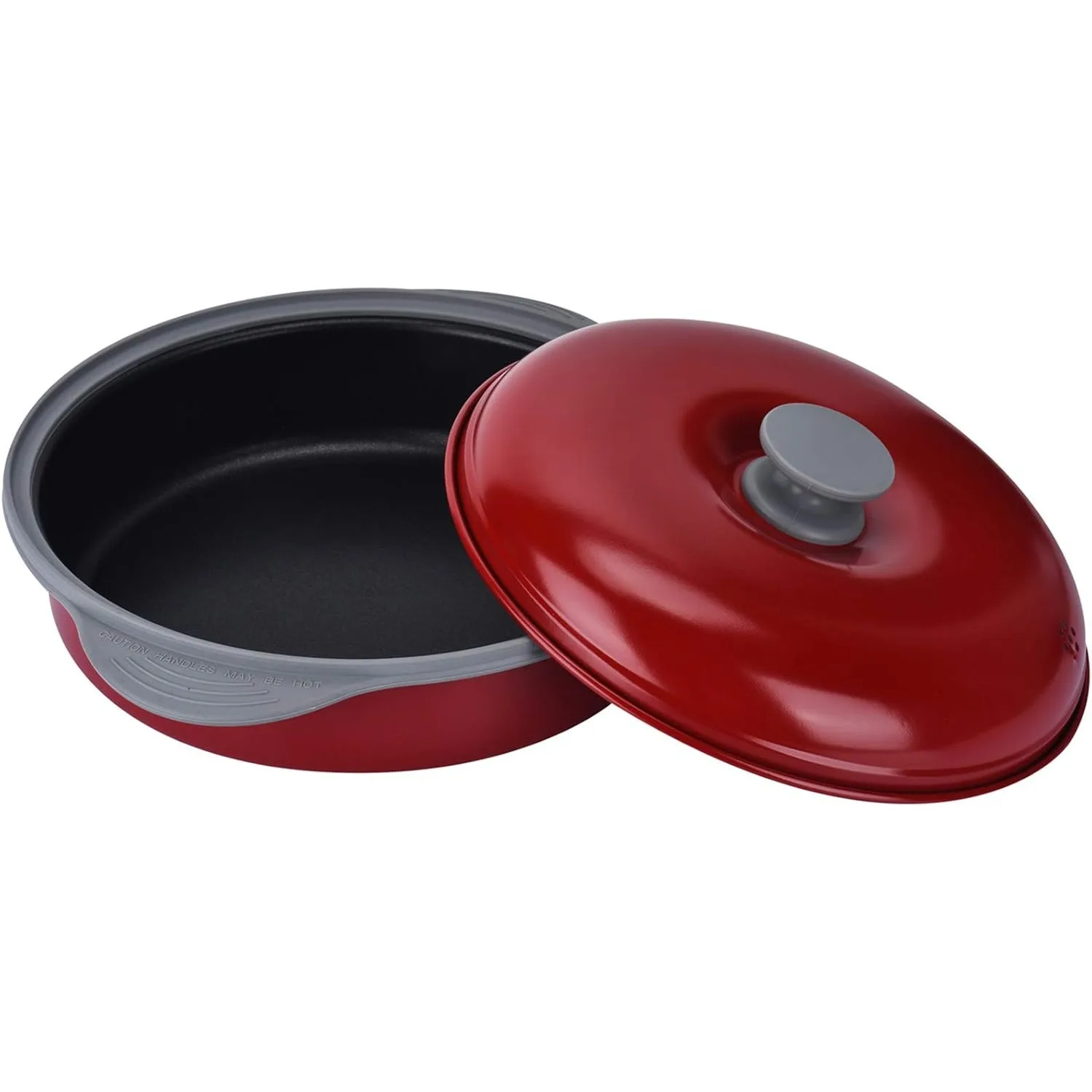 

Microwave Frying Pan Skillet, Grill & Crisper Pan with Lid Allows You to Fry, Sizzle, and Brown Foods in the Microwave.