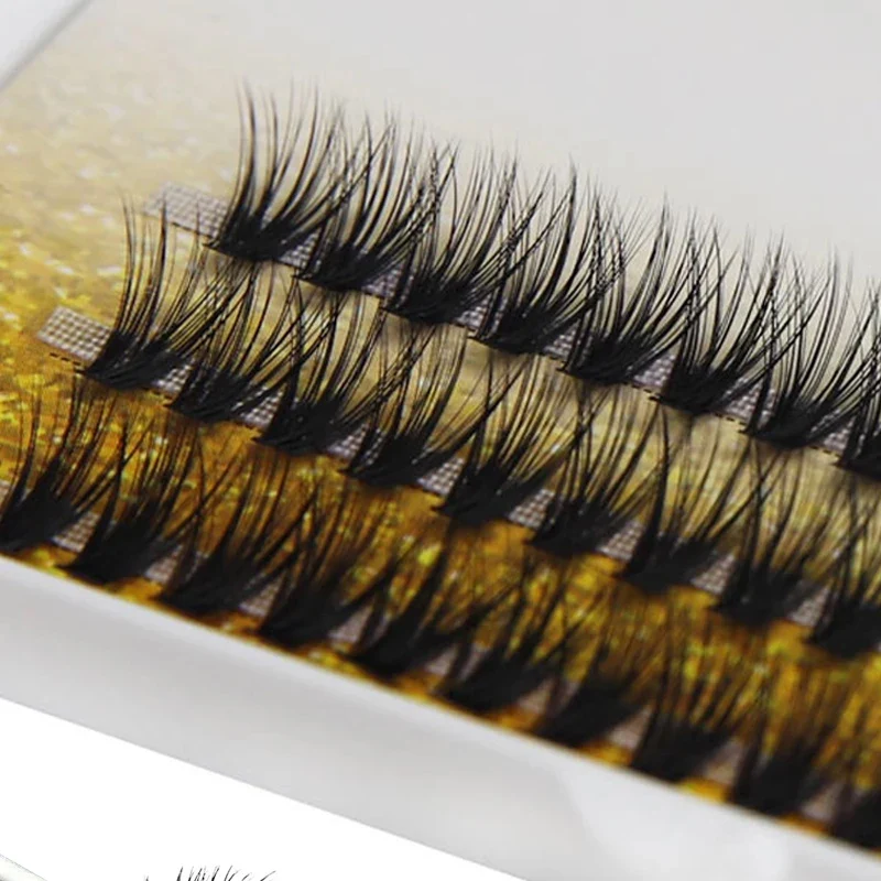 Ciglia a grappolo fai-da-te 10/20/30/40/50/60D Personalizza ciglia Design logo privato Estensioni ciglia individuali OEM e ODM all'ingrosso