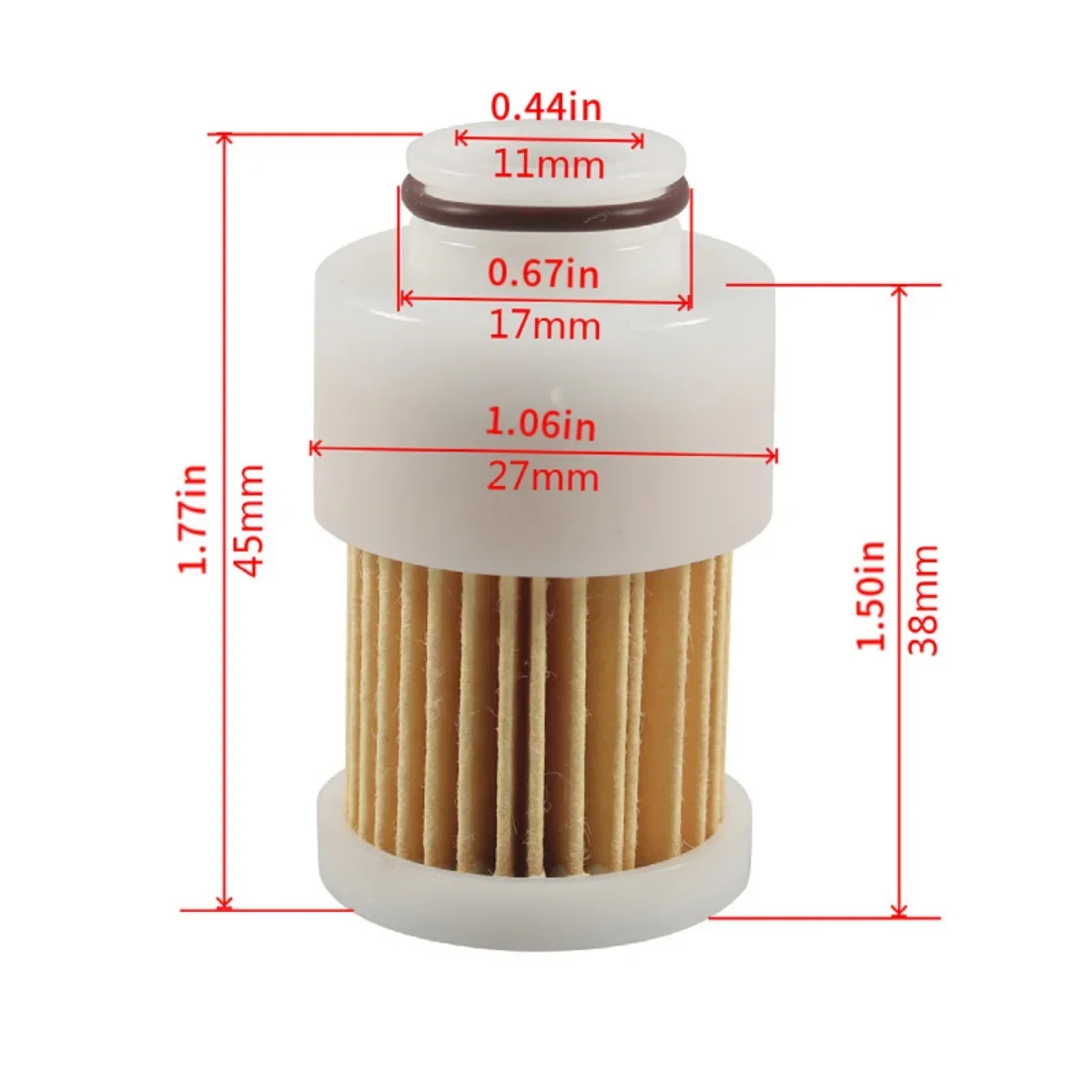 4 pack 68V-24563-00-00 Fuel Filter Fit For Yamaha 50HP 60HP 75HP 90HP 115HP for Mercury 881540 Sierra 18-7979