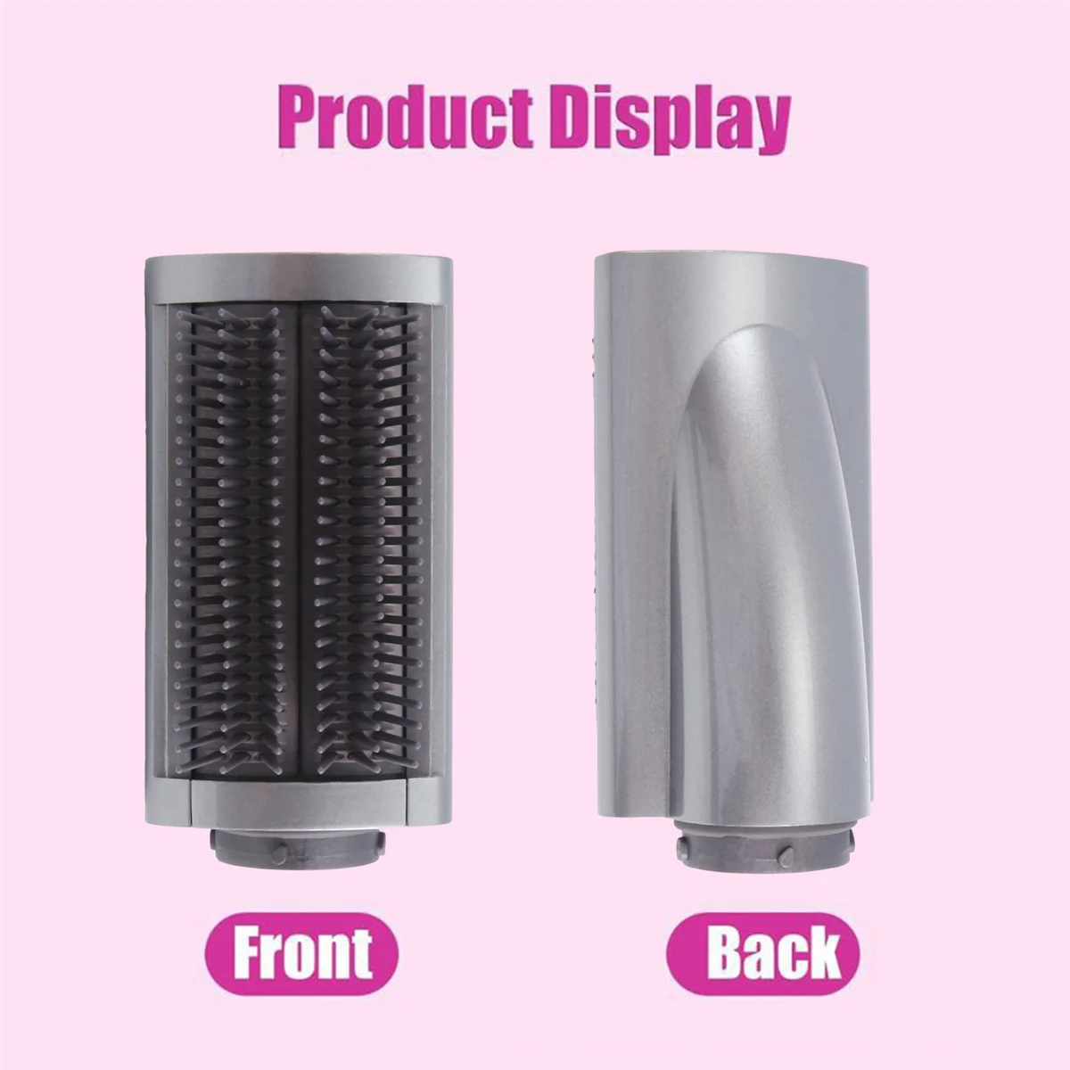 Smoothing Brush for Hair Dryer, Hair Styling Comb Attachment Gray