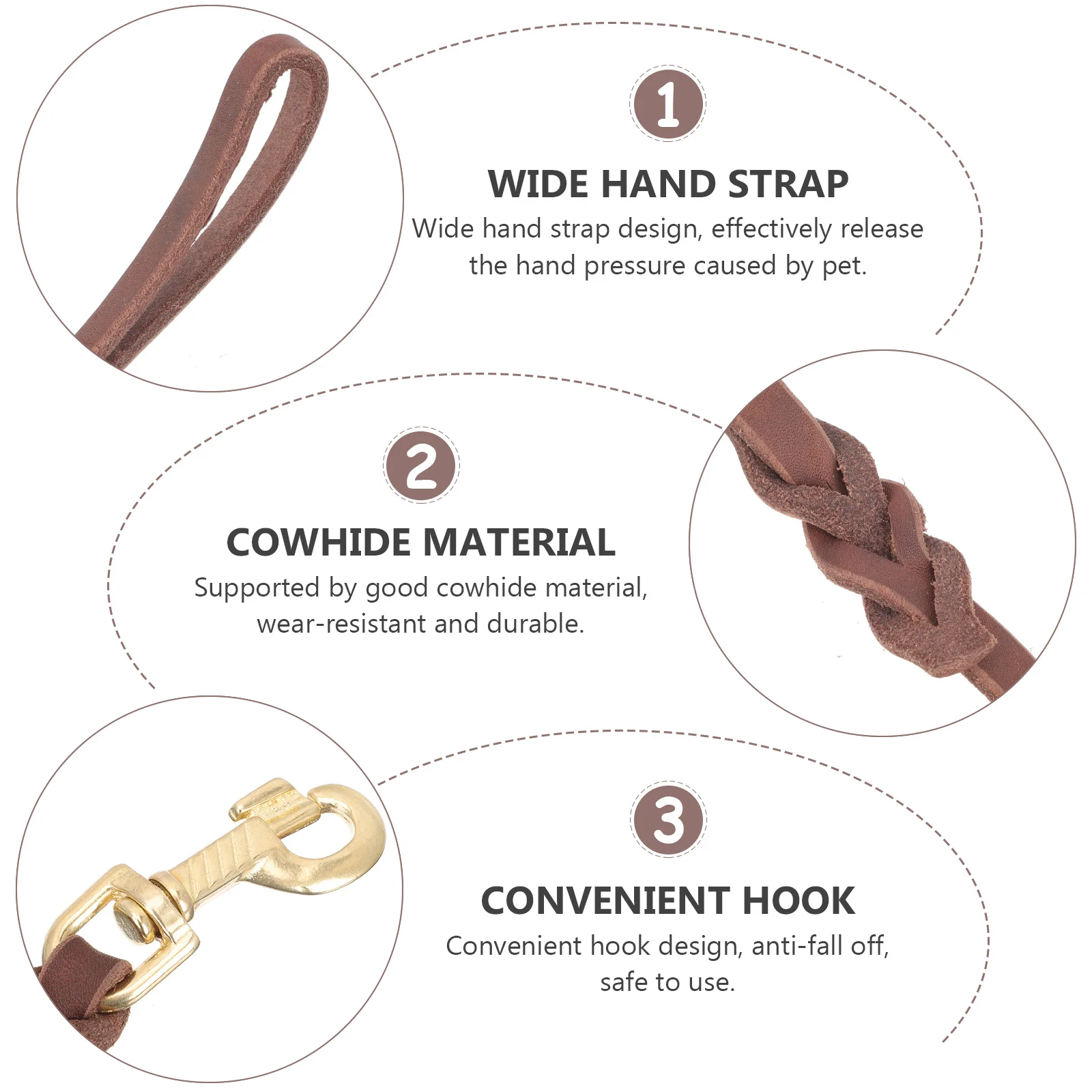 

Extra Long Dog Leash Made of Wear Resistant Smooth Buckle Design for Safe Walking Portable Puppy Training Rope