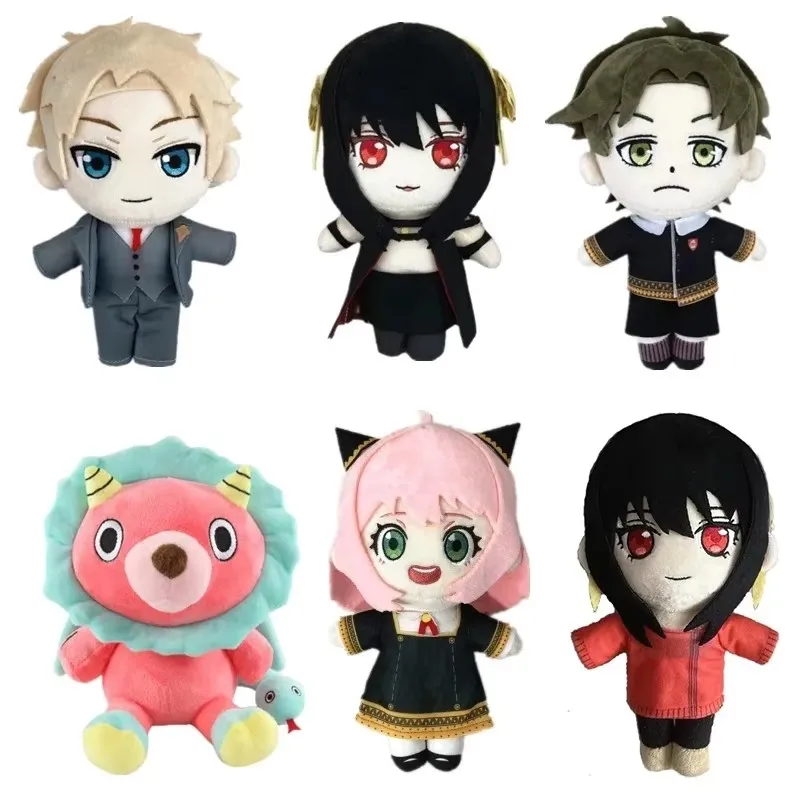 20cm Anime Anya Yor Forger Loid Forger Dog Figure Plush Model Figure Doll Cartoon Dominic Princess Stuffed Plushie Toy Gift