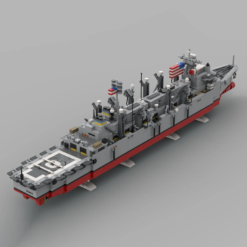 Prachtig nieuw product MOC-bouwstenen Militaire strategische ondersteuning Scheepsserie Technologie Modulair kinderspeelgoed Cadeau DIY-set