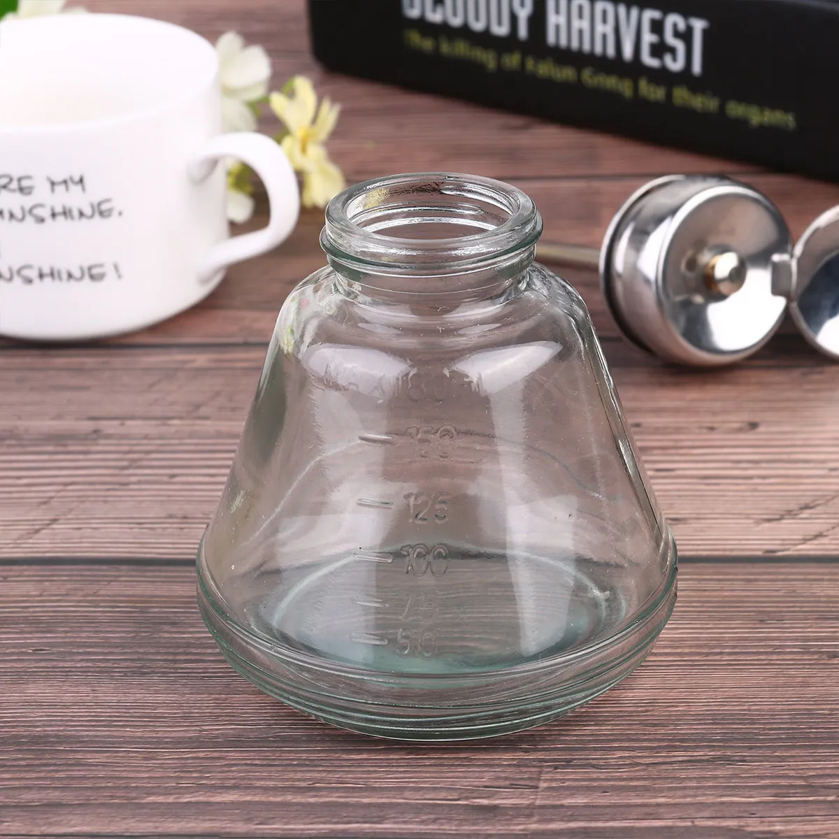1Pcs Thickened Glass Bottle 180Ml Leakproof Sanitizer Alcohol Storage Container for Travel Home Use Lightweight Portable Cleaner