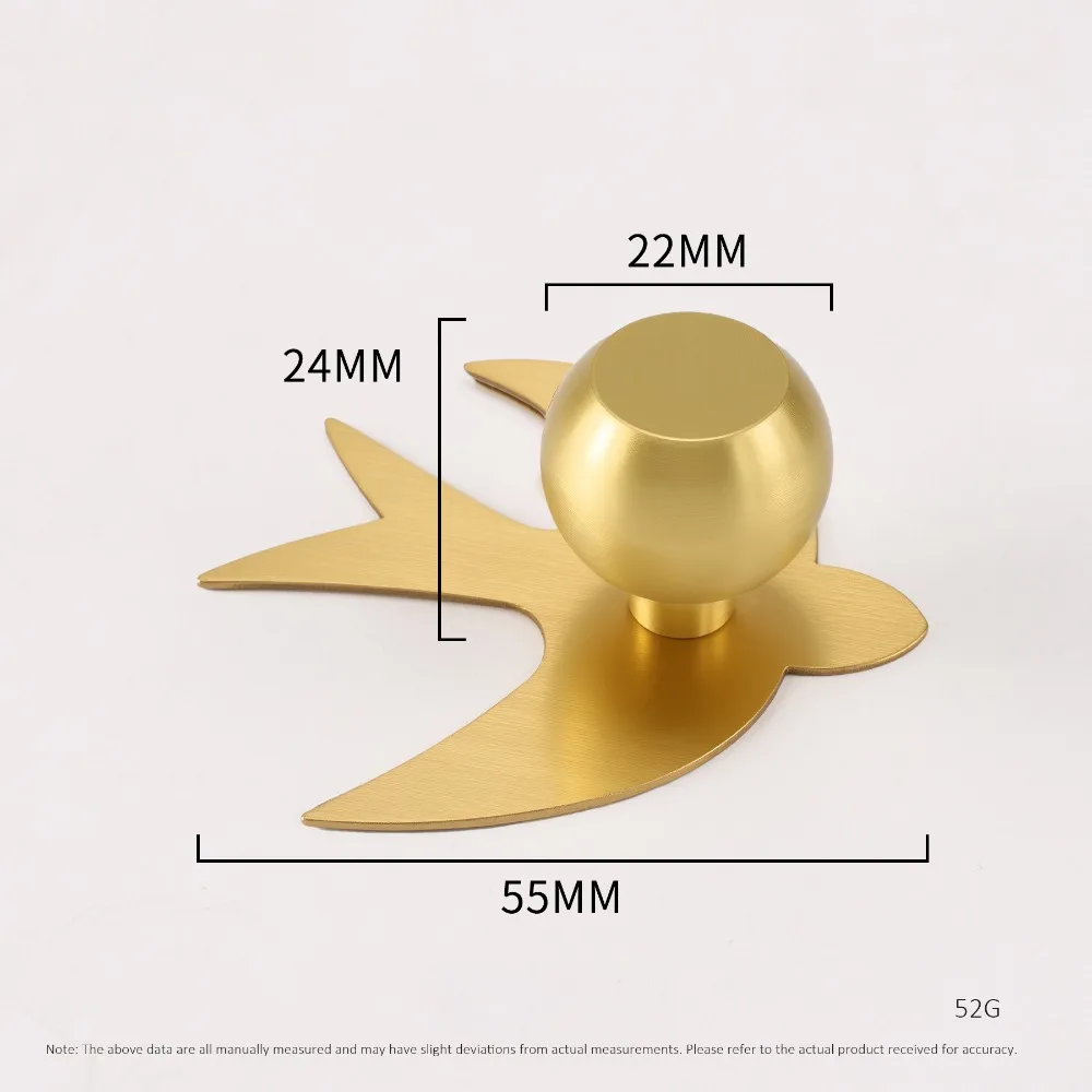 Modern Brass Cabinet Pull Gold with Backplate Wardrobe Knob Minimalist Drawer Pull Cupboard