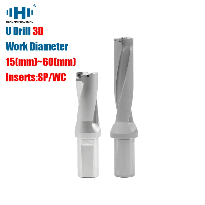 Imagem -01 - Hengxin-u Inserir Brocas Cnc para Spmg Machinery Tornos de Água Cnc 15 Mm70 mm Profundidade 3d Série sp wc tipo Hss hengxin u inserir brocas cnc para spmg machinery tornos de agua cnc 15 mm70 mm profundidade 3d serie sp wc tipo hss 01