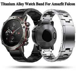 Quick Release Titanium Alloy Watch Strap For Amazfit Falcon Smartwatch Band Women Men Bracelet AmazfitFalcon Wristband Watchband