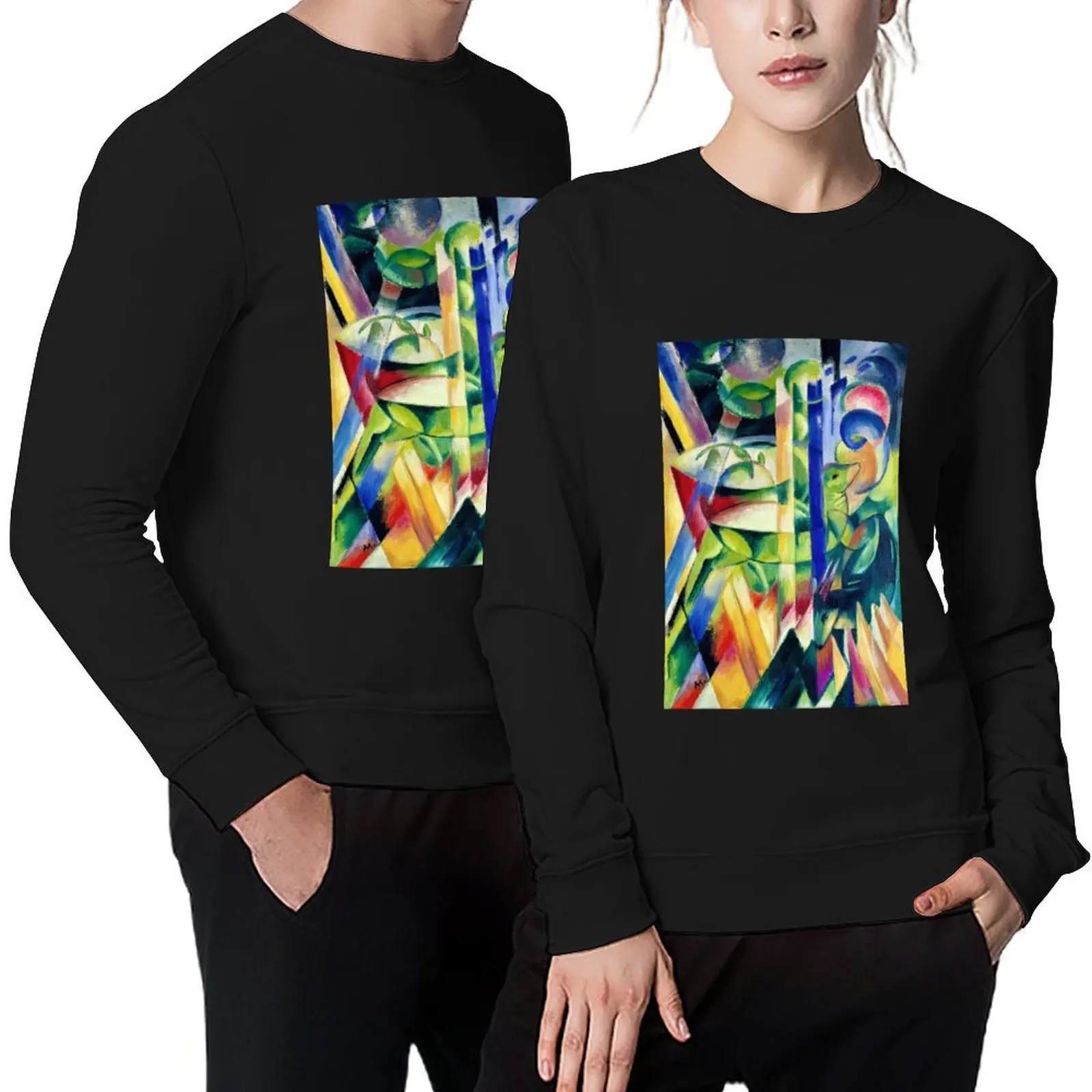

The Little Mountain Goats by Franz Marc Pullover men's clothes mens clothing men's sweat-shirt men wear sweatshirt men