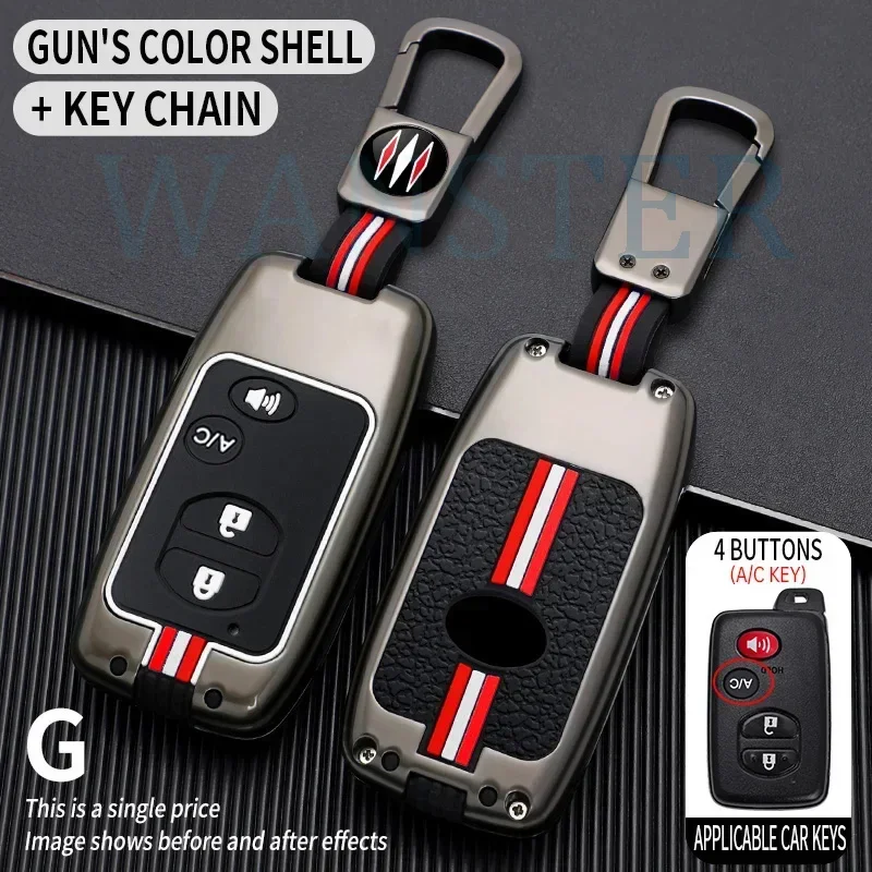 

Металлический чехол для автомобильного ключа для Toyota Land Cruiser Prado Camry Crown Majesta Highlander Kluger Mark X Subaru Foreste XV