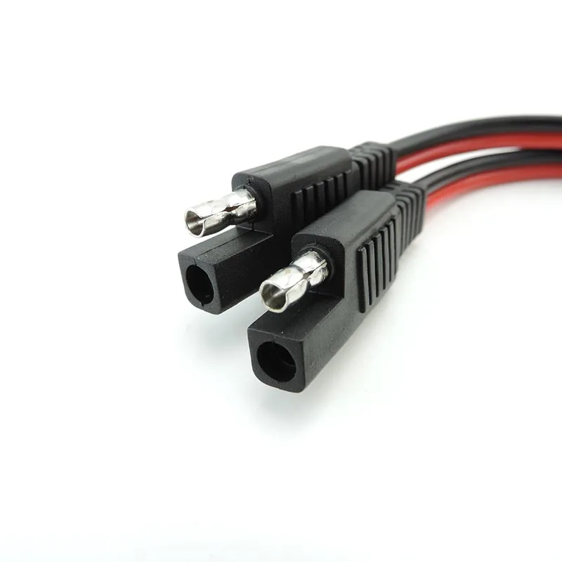 Cable de extensión de alimentación con enchufe SAE 10A 20A, 18AWG, 14AWG, 1 a 2, Cable de alimentación SAE, adaptador de conexión rápida, desconexión de conector de 2 pines