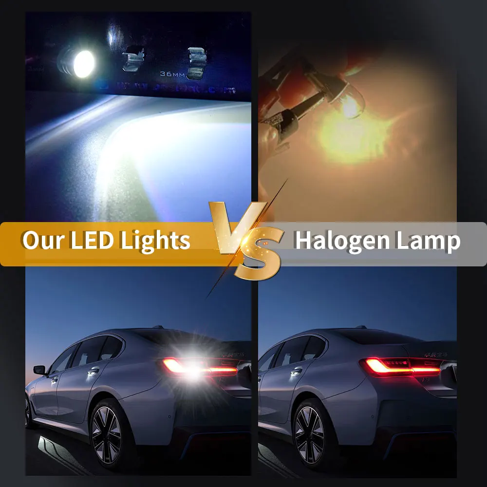 2/10/20 قطعة LED COB عدسة T11 BA9S T4W H5 64111 180 درجة المقبس لمبات 12 فولت التوصيل والتشغيل فرامل السيارة عكس محرك وقف بدوره إشارات #4